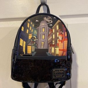 BNWT Loungefly Harry Potter Diagon Alley Backpack